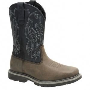 NEW CAT FOOTWEAR men's colorado frontier steel toe boot - medium in charcoal gre